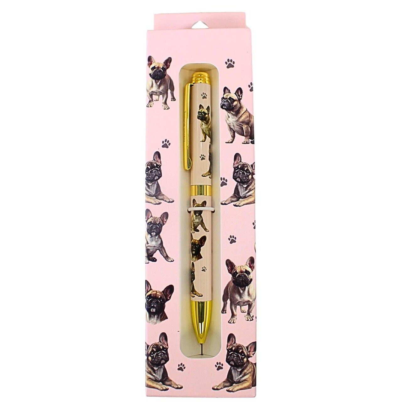 E & S Imports 5.5 Inch French Bulldog Ballpoint Pen Everyday Pen , Writing Dog Puppy Pet